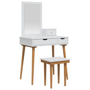 vidaXL Komplet toalet FAUSKE 4 kos Bela 76 x 50 x 143 cm