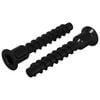 vidaXL Vijačna kapa 2 kos Črna 7 x 40 mm elezo