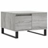 vidaXL Klubska mizica siva sonoma 55x55x36,5 cm inženirski les