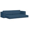 vidaXL Sofa postelja Temno modra 245 x 78 x 77 cm blago