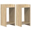 vidaXL Stojalo za rastline s polico Sonoma hrast 30 x 30 x 60 cm