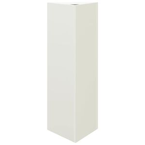 vidaXL Vrtno korito bela trikotna 30x26x75 cm jeklo