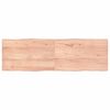 vidaXL Mizna plo&scaron;ča sv. rjava 160x50x(2-4)cm obdelana trdna hrastovina