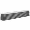 vidaXL Visoka greda iz cinkanega jekla 224x40x36 cm antracit