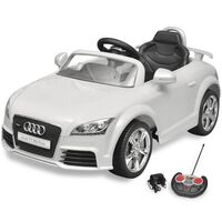 Audi TT RS električni avto za otroke z dalinjcem bele barve