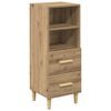 vidaXL Strani &scaron;al artisan hrast 34 x 34.5 x 90 cm Inženirski les