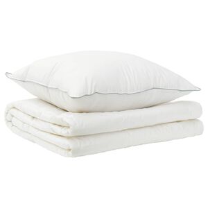 vidaXL Set odeje in blazine 2 kos 135x200 cm Poletje 140 GSM Volna