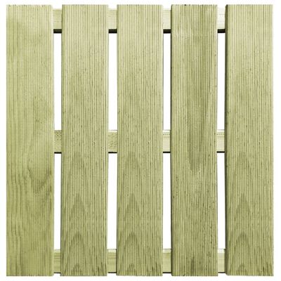 vidaXL Talne plošče 30 kosov 50x50 cm lesene zelene