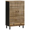 vidaXL Highboard 60x33,5x100 cm Masivni neobdelan les Mango