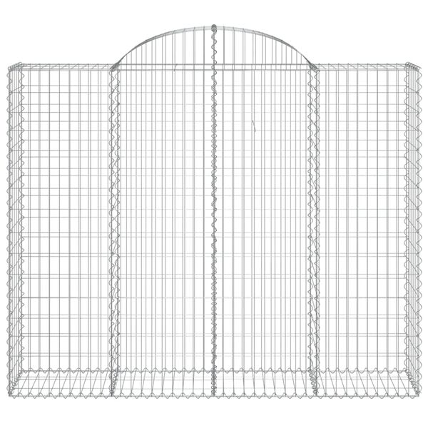 vidaXL Obokane gabion košare 30kosi 200x50x160/180 cm pocinkano železo