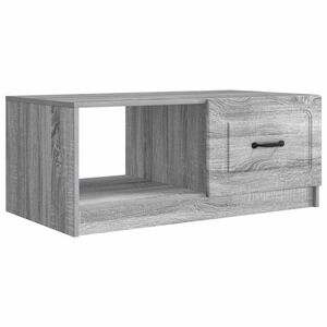 vidaXL Klubska miza Siva Sonoma 90 x 50 x 37 cm Inženirski les