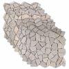 vidaXL Mozaik plo&scaron;čice Krem 30 x 30 cm Marmor