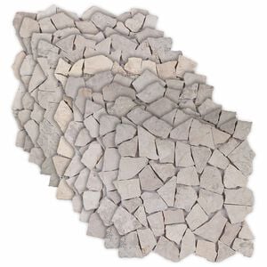 vidaXL Mozaik plo&scaron;čice Krem 30 x 30 cm Marmor