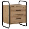 vidaXL Viseca nočna omarica Artisan hrast 40 x 30 x 50 cm