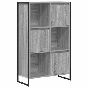 vidaXL Knjigovni omar 68 x 30 x 108.5 cm Inženirski les Siva Sonoma
