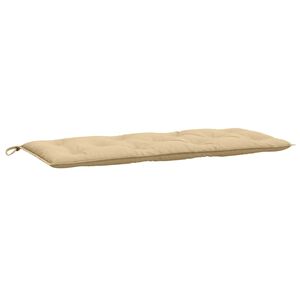 vidaXL Blazina za vrtno klop melanž bež 120x50x7 cm blago