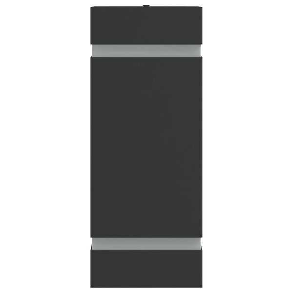 vidaXL Zunanja stenska svetilka 2 kosa črna nerjaveče jeklo