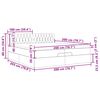 vidaXL Otomanski posteljni okvir z vzmetnico moder 200x200 cm blago