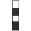 vidaXL Vrtljiva omarica črna 34,5x34,5x147,5 cm iverna plo&scaron;ča