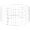 vidaXL Okrogel gabion pocinkano jeklo &Oslash;100x50 cm