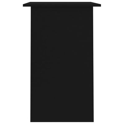 vidaXL Pisalna miza črna 90x50x74 cm iverna plošča