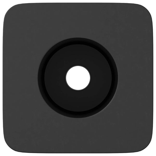 vidaXL Nosilec predala 2 pcs Črna 15 x 15 x 15mm PP kopolimer