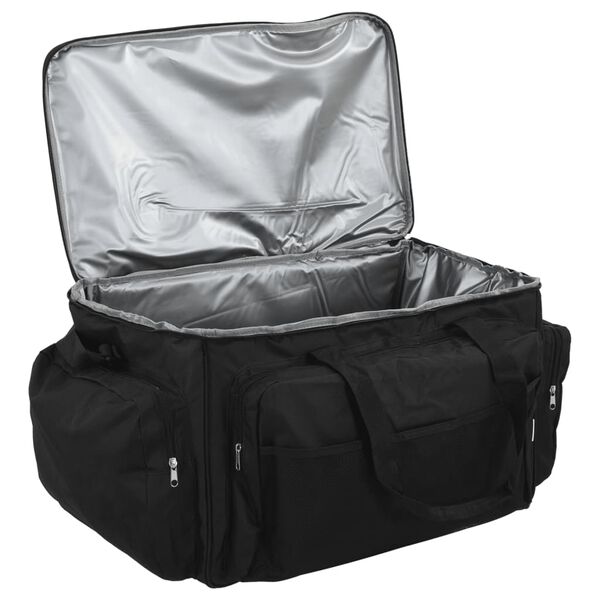 vidaXL Ribi&scaron;ka torba nepremočljiva črna oxford tkanina