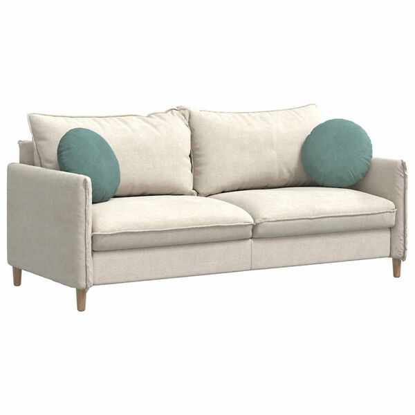 vidaXL Sedežne blazine 2 pcs Morsko zelena &Oslash; 40 x 13 cm Žamet