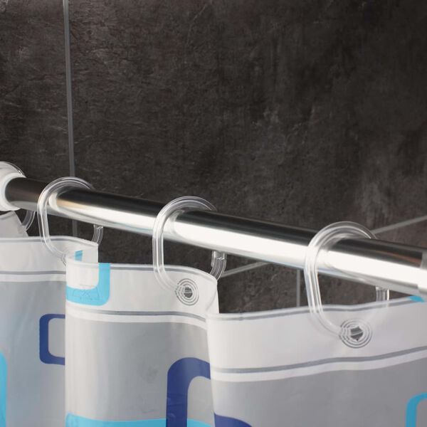 RIDDER Zavesa za tu&scaron; Pattern Brown 180x200 cm