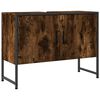 vidaXL Kopalni&scaron;ka omarica za umivalnik dim. hrast 80x33x60 cm inž. les