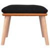 vidaXL Stolček za noge črn 45x29,5x35 cm blago in umetno usnje