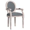vidaXL Jedilni stol temno siv 54x56x96,5 cm blago