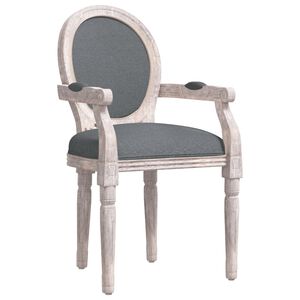 vidaXL Jedilni stol temno siv 54x56x96,5 cm blago