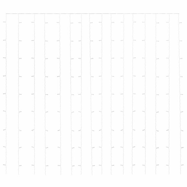 vidaXL LED svetlobna zavesa 3x3 m 300 LED lučk barvna 8 funkcij