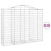 vidaXL Obokane gabion ko&scaron;are 30kosi 200x50x160/180 cm pocinkano železo