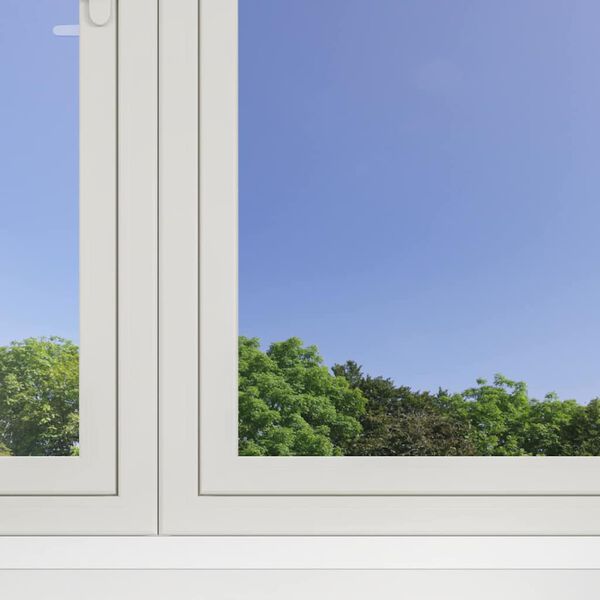 vidaXL Folija za okna z odsevnim učinkom srebrna 90x500 cm PVC