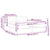 vidaXL Otomanski posteljni okvir z vzmetnico taupe 200x200 cm blago