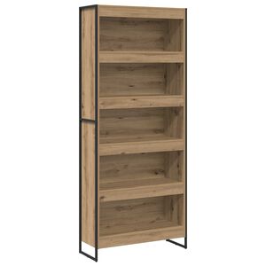 vidaXL Knjigovni omar 80 x 30 x 189,5 cm Inženirski les Oreh