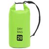 vidaXL Torba Dry Bag zelena 20 L PVC