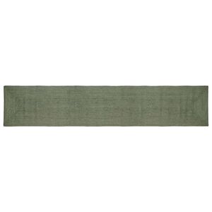 vidaXL Preproge za povr&scaron;ine Pravokotna Olivno zelena 60 x 400 cm Juta
