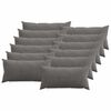 vidaXL Prevleka za blazino 12 kos HEERLEN Temno siva 40 x 80 cm