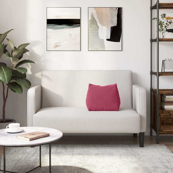 vidaXL Poglavni vzglavnik Vinorodna rdeča 45 x 20 x 35 cm