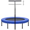 vidaXL Fitnes trampolin z ročajem in varnostno oblogo 122 cm