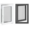 vidaXL Okno za klet RISOR 60 x 90 cm PVC in steklo Antracit