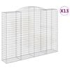 vidaXL Obokane gabion ko&scaron;are 13 kosi 300x50x220/240 m pocinkano železo