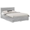 vidaXL Konstrukcija postelje Siva Sonoma 140 x 190 cm Inženirski les