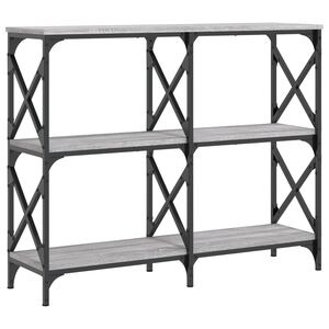 vidaXL Klubska mizica siva sonoma 100x28x80,5 cm inženirski les