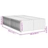 vidaXL Posteljni okvir brez vzmetnice temno siv 120x200 cm blago