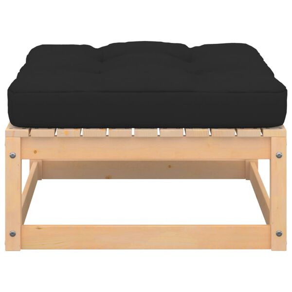 vidaXL Vrtna sedežna garnitura 5-delna z blazinami trdna borovina