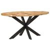 vidaXL Jedilna miza 160x90x75 cm robusten mangov les
